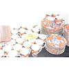 Image 1 : TAKAHASHI IMARI PLATES, BOWLS, MUGS & BAG OF CHOPSTICKS (69 PCS)