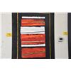Image 2 : GALLERY WRAPPED OIL ON CANVAS, ORANGE & BLACK STRIPE IMPRESSION; BY FRANK B. SHANER (36" X 48")