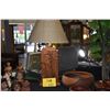 Image 1 : CARVED KOA LAMP W/SHADE