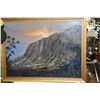 Image 2 : FRAMED PALETTE KNIFE-OIL, KALAOA, HAWAII; SIGNED J. YOKOYAMA (JEAN) (26 1/2" X 24 1/4")