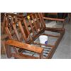 Image 2 : KOA COUCH & 2 ARM CHAIRS (NEEDS REFINISHING, NO CUSHIONS (3 PCS)