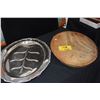 Image 1 : ROAST BOARD & SERVER (ELECTROPLATED NICKEL SILVER) (2 PCS)