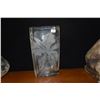 Image 2 : ETCHED GLASS VASE & BOWL (2 PCS)