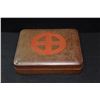 Image 2 : LACQUERED WRITING BOX , "MON" MOTIF(10" X 9")