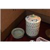 Image 2 : MIXED LOT: BOWLS, VASE, STACKING COVERED DISH, MIRROR, BOX, ETC. W/STANDS (11 PCS)
