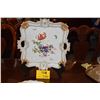 Image 1 : MEISSEN PORCELAIN TRAY, FLORAL MOTIF (DOES NOT INCLUDE STAND)