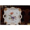 Image 2 : MEISSEN PORCELAIN TRAY, FLORAL MOTIF (DOES NOT INCLUDE STAND)