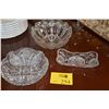 Image 1 : ETCHED CRYSTAL & GLASS BOWLS (3 PCS)