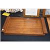 Image 3 : VINTAGE WOOD CALENDAR HOLDERS & WOODEN TRAY (5 PCS)