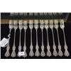 Image 2 : STERLING SILVER OYSTER FORKS, OLD COLONIAL PATTERN, TOWLE SILVERSMITHS (11 PCS)