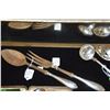 Image 2 : VICTORIAN STERLING SILVER SAUCE SPOON (FIDDLE THREAD PATTERN), STERLING CHEESE SCOOP & SPOON, STERLI