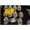 Image 1 : STERLING SILVER NUT BOWLS, KING ALBERT PATTERN, GORHAM CORP., PROVIDENCE R.I. (3 5/8") (242 G) (11 P