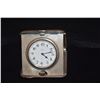 Image 2 : ART DECO STERLING SILVER TRAVELING CLOCK, R. BLACKINGTON & CO., MONOGRAM "D" & "1889-1914", 8 DAY SW