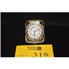 Image 1 : STERLING SILVER TRAVELING CLOCK, R. BLACKINGTON & CO., SWISS MOVEMENT FOLDING TRAVEL CLOCK, ROUNDED 