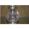 Image 2 : STERLING & ETCHED GLASS GRATED CHEESE SHAKER & INSTANT COFFEE CONTAINER & STERLING SILVER BASKET W/C