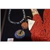 Image 3 : ETHNIC NECKLACES & KEY RING (4 PCS)