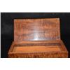 Image 2 : KOA WOOD RECTANGULAR UNLINED BOX, W/GREEN FELT (2 3/4" X 12" X 6 5/8")