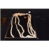 Image 1 : TRIPLE STRAND NIIHAU SHELL NECKLACE W/COWRIE SHELL (NEEDS REPAIR) (9 1/2")