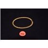 Image 1 : 14K OVAL HINGED BANGLE BRACELET W/HIDDEN CLASP & SAFETY LOCK, SIZE 6 MM (21 G) (APPRISED: $740)
