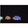 Image 2 : 14K LAPIS LAZULI & JADE CLASPS (19 GTW) (4 PCS)