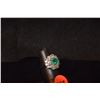 Image 3 : PLATINUM EMERALD & DIAMOND RING, EMERALD CUT (1.04 CT) & ROUND BRILLIANT DIAMONDS (2.29 CTW,  G-H CO