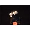 Image 1 : PLATINUM SOUTH SEA PEARL & DIAMOND EARRINGS, SOUTH SEA CULTURED PEARLS (12.5 MM) & TRIO OF MARQUISE 