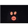 Image 1 : 14K CORAL EARRINGS