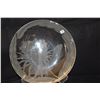 Image 2 : ETCHED GLASS NIGHT BLOOMING CEREUS PLATE, MARGARET FLEMING, GUMP'S (DOES NOT INCLUDE STAND)