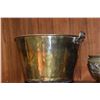 Image 3 : BRASS PAIL W/HANDLE & HIBACHI (2 PCS)