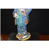 Image 3 : JAPANESE POLYCHROME GEISHA (15 1/2") (DOES NOT INCLUDE STAND)