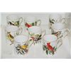 Image 2 : ROYAL TUSCAN FINE BONE CHINA CUPS W/ASSORTED BIRD MOTIF (8 PCS)