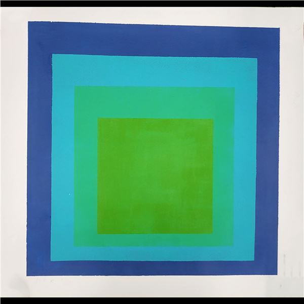Josef Albers I.S.E. Pencil Signed & Numbered 51/125 Silkscreen On German Etching Paper 1978