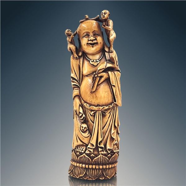 18-19th Century Chinese Buddha Figure With Marks