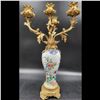 Image 8 : Pair Of 18th C Chinese Export Porcelain Vases Mounted On Ormolu Bronze Candelabras