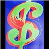Image 1 : Andy Warhol Pencil Signed Silkscreen, "Dollar Sign"