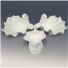 Image 1 : 3 Royal Worcester Porcelain Shell Dishes