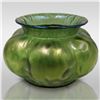 Image 1 : Signed Hand Blown Loetz Creta Rusticana Bulbous Art Glass Vase