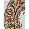 Image 8 : Set Of 3 Hand Painted Armorial Capodimonte Plates 19th Century