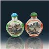 Image 1 : A Fine Pair Of Inside Painted Chinese Snuff Bottles Prob 1900-1930