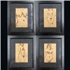 Image 1 : Lot Of 4 Unsigned Charcoal Gesture Figure Drawings