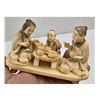 Image 8 : A large Grouping Of Japanese Figures 19th Century "DINNER" Carved From Whale OOSIK