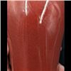 Image 5 : Chinese Qing Style Red Glazed Porcelain Plum Vase With Six Character Mark