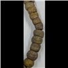 Image 3 : A Large 19th Century Straw String Of Yellow And Green Hebron Glass Beads, 57 Beads