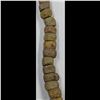 Image 4 : A Large 19th Century Straw String Of Yellow And Green Hebron Glass Beads, 57 Beads