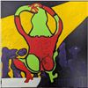 Image 1 : Local Florida Artist John Scherer Abstract Oil On Canvas Painting