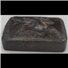 Image 8 : Pair Of A Small Solid Metal Relieve Sculpture And Reindeer Intaglio Carving