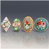 Image 1 : 4 "Micro Mosaic" Italian Brooches