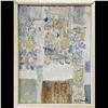Image 1 : Michele Girault Abstract Painting On Canvas Signed Lower Right