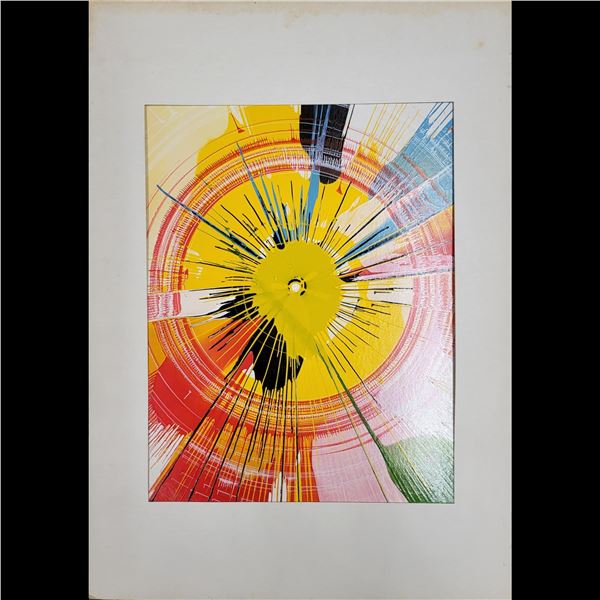 Damien Hirst (British, b. 1965) Acrylic On Paper Spin Painting