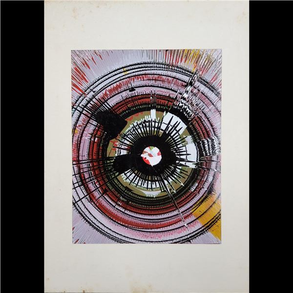 Damien Hirst (British, b. 1965) Acrylic On Paper Spin Painting